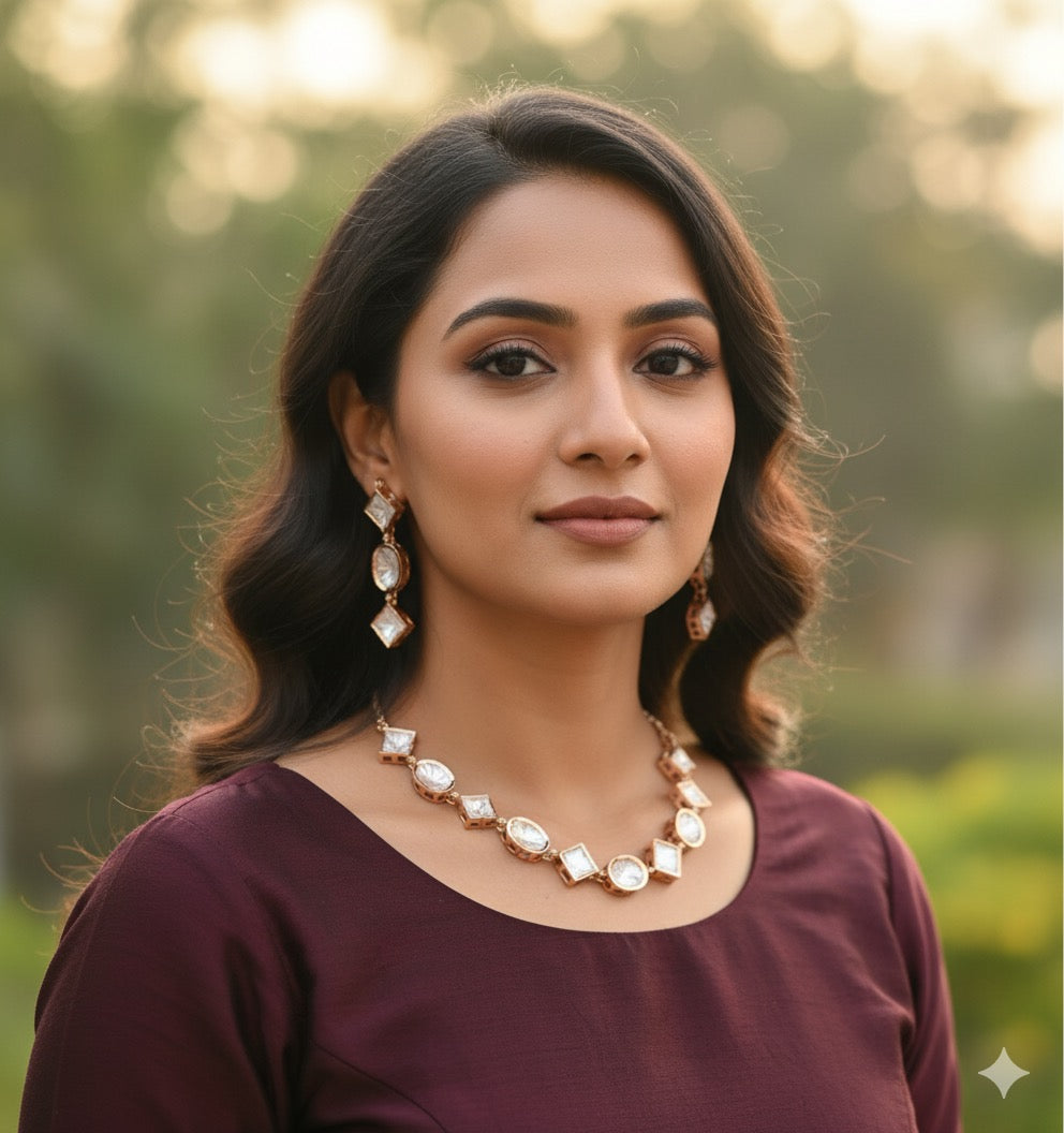 Supreet Uncut Kundan Set