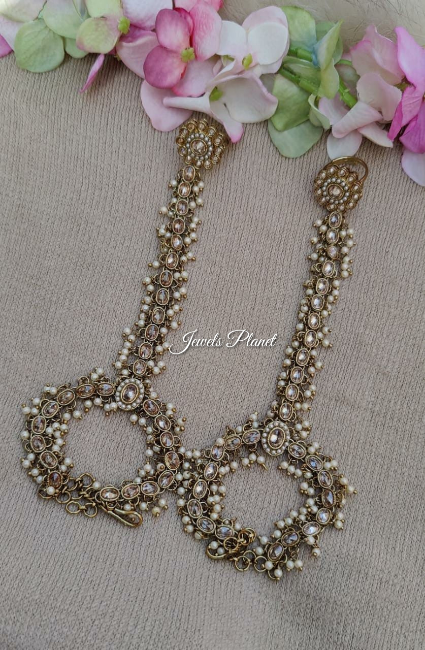 Shabana Polki Hathphool (Gold)