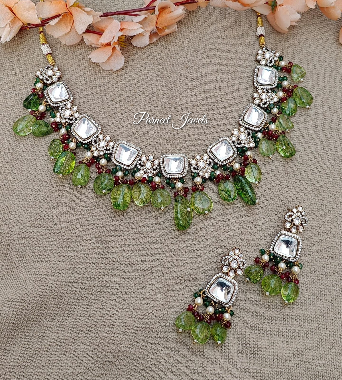 Veronica Polki Kundan Necklace Set