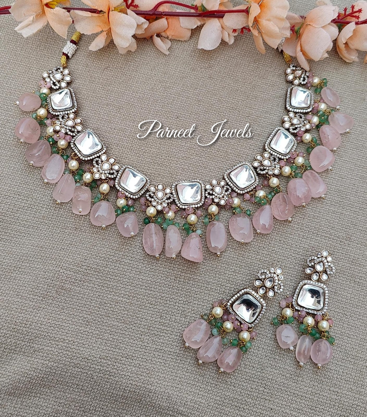 Veronica Polki Kundan Necklace Set