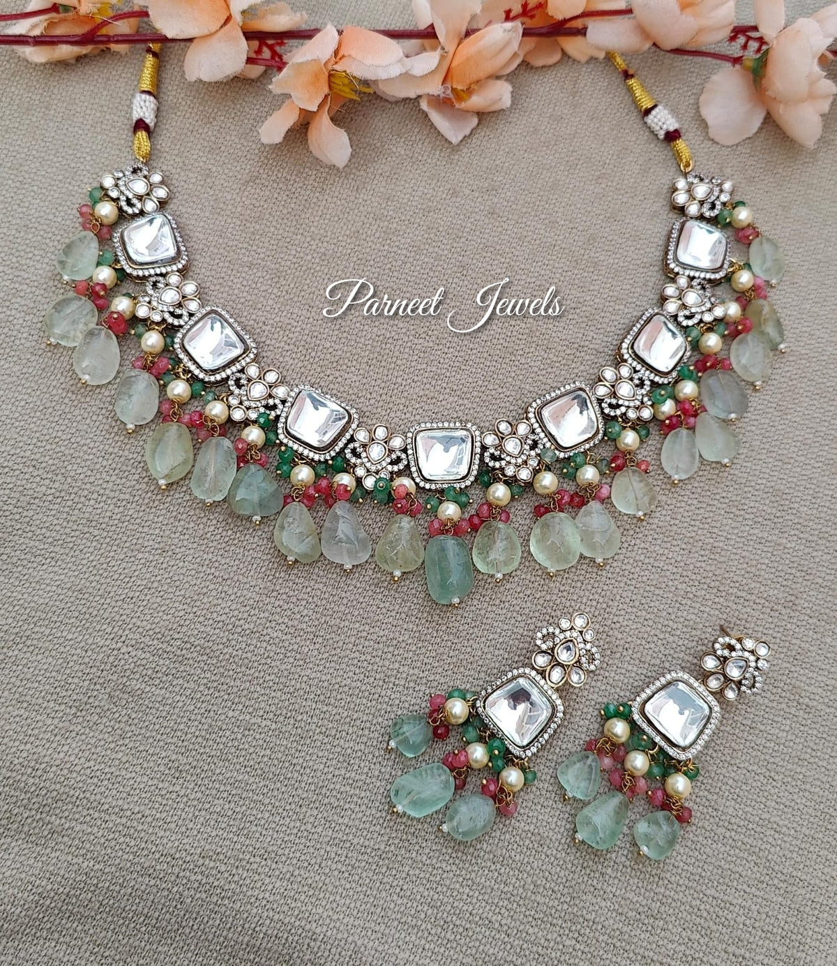 Veronica Polki Kundan Necklace Set