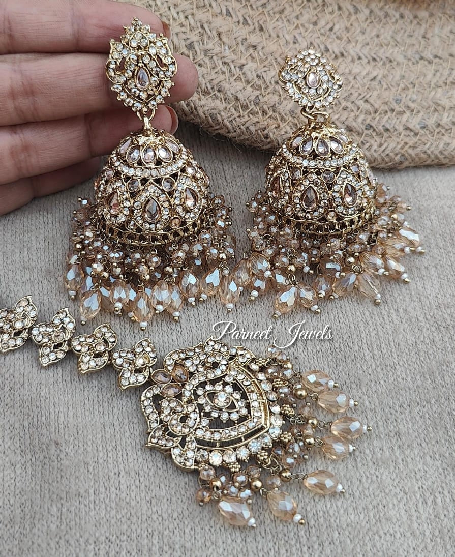 Saher Polki Jhumki Tikka Passa