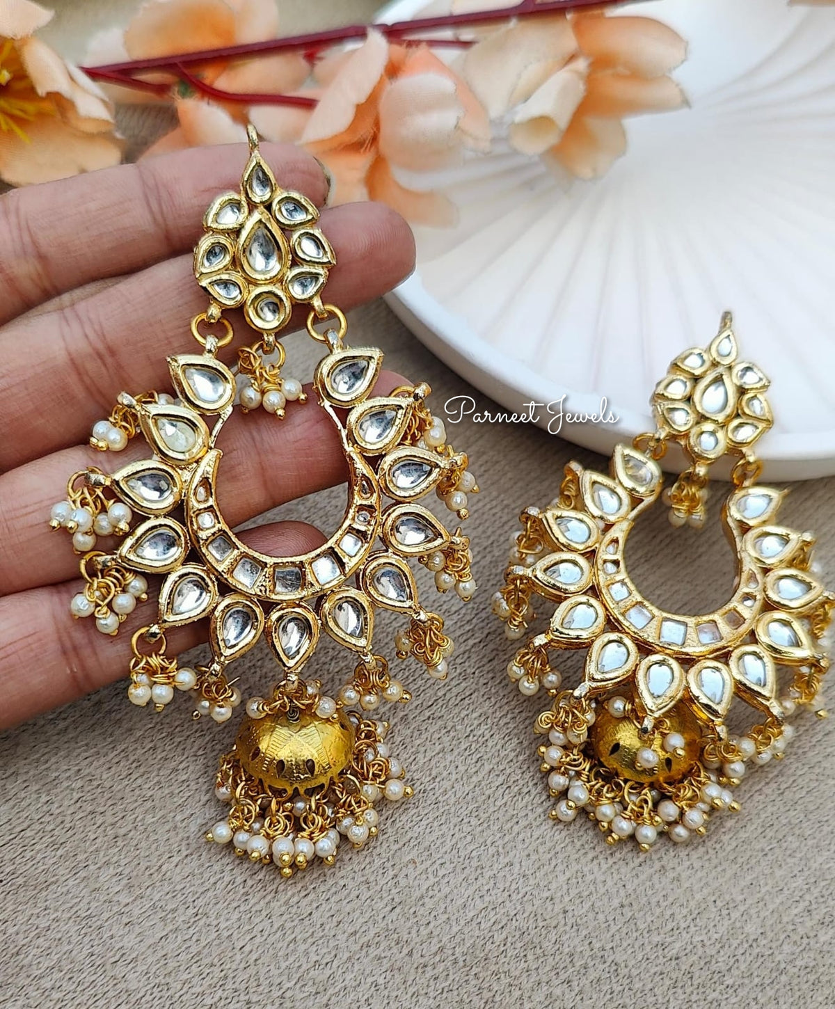 Nirupa Kundan Earrings