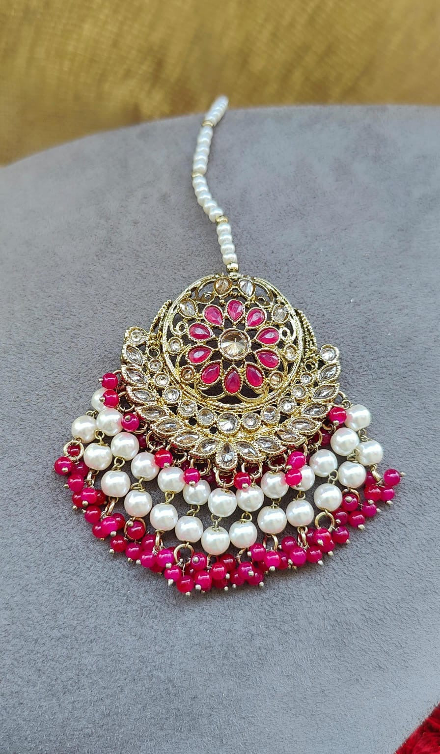 Aaradhya Polki Earrings Tikka