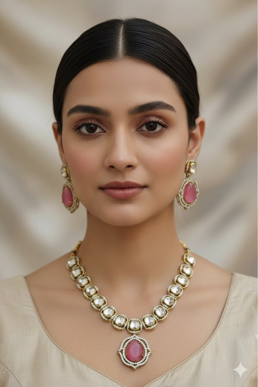 Rimple Uncut Kundan Set