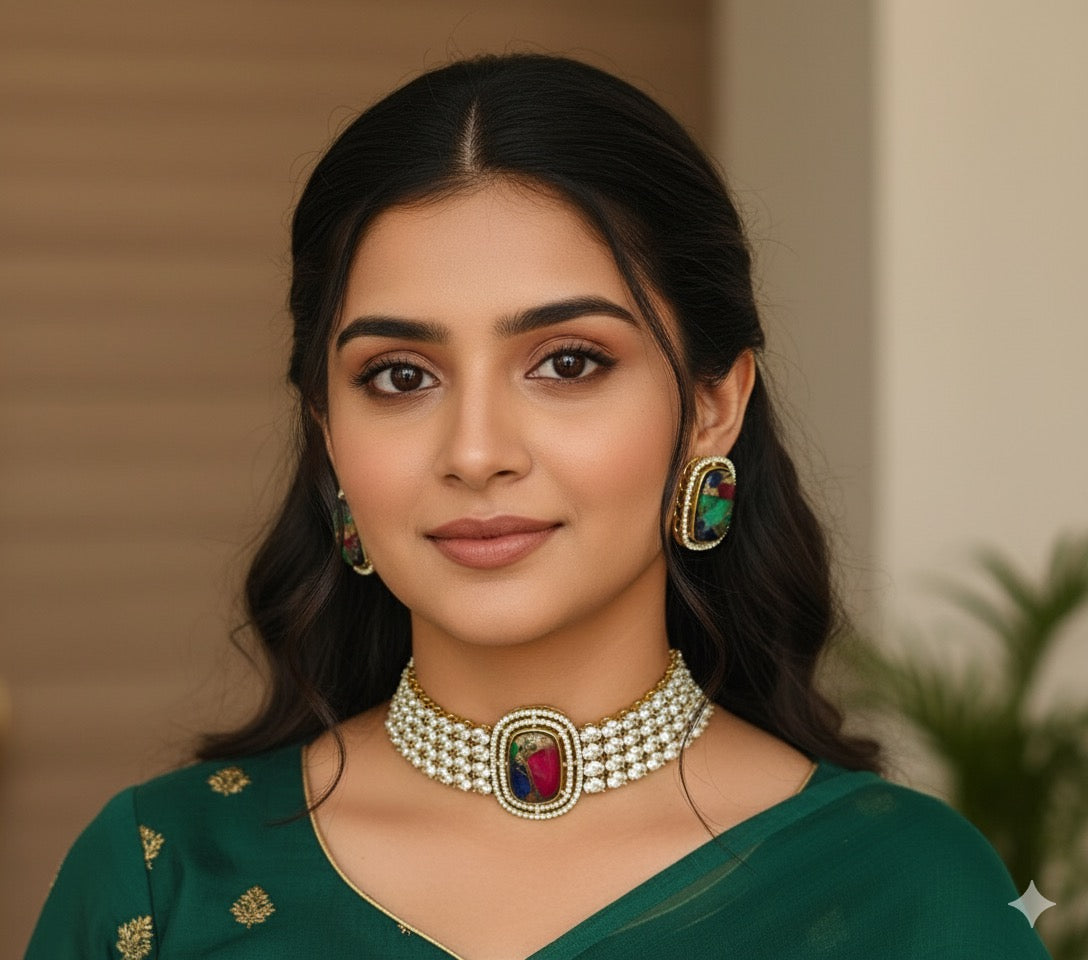 Somi Uncut Kundan Choker