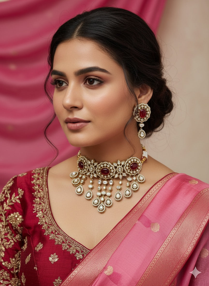 Meghna Moissanite Choker