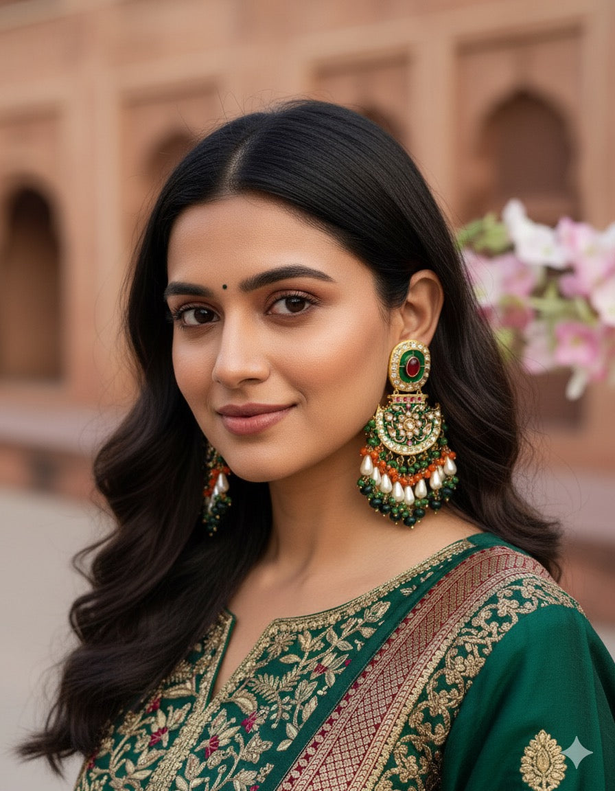 Varnika Meenakari Earrings