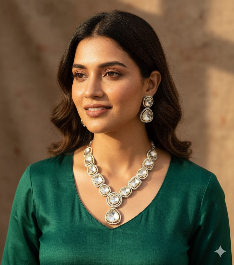 Ekiya Uncut Kundan Set