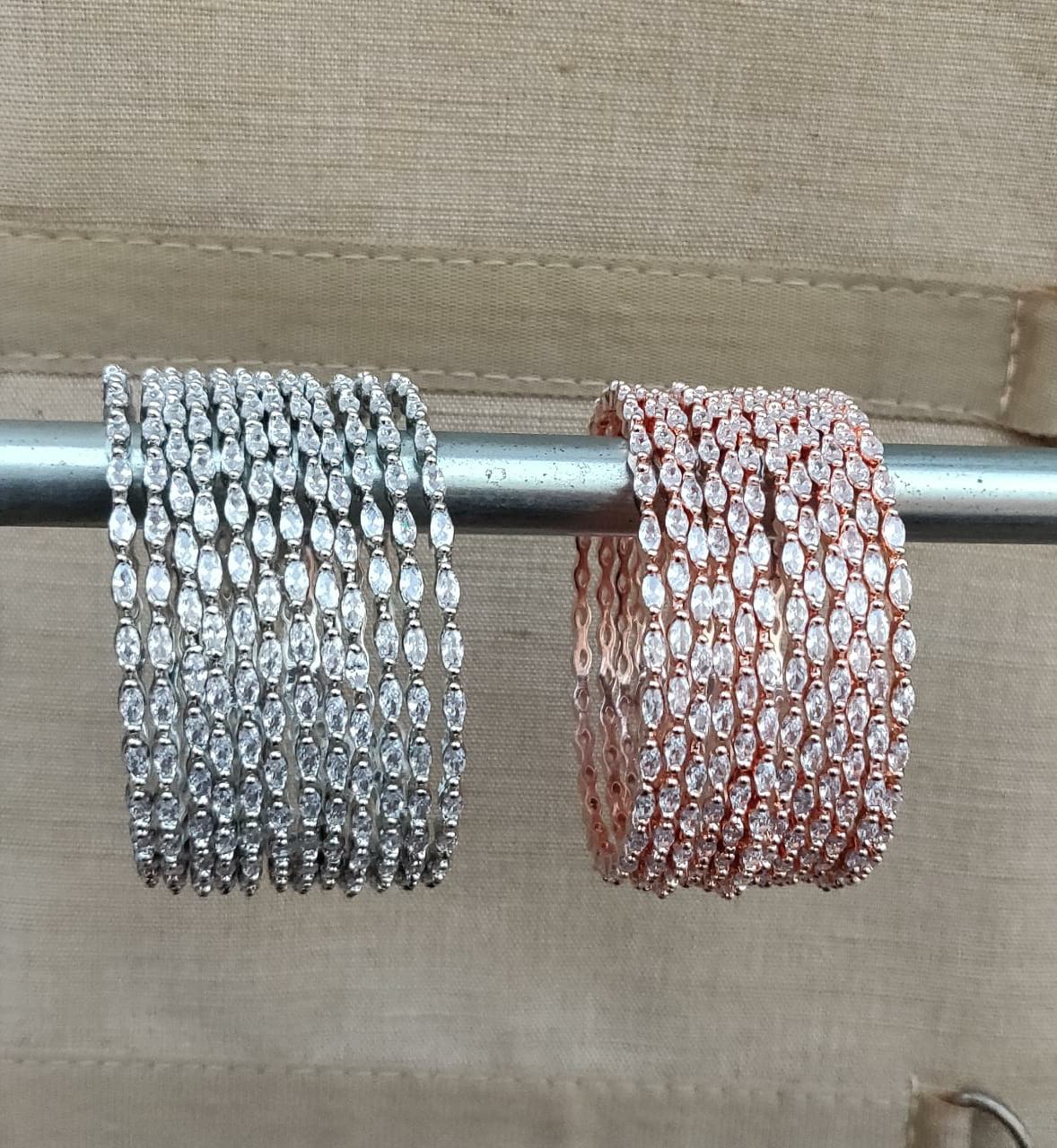 Karina AD Bangles (Silver)