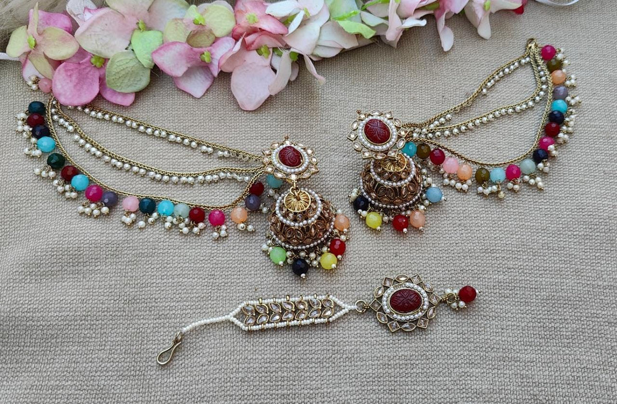 Ruchita Polki Jhumki Tikka