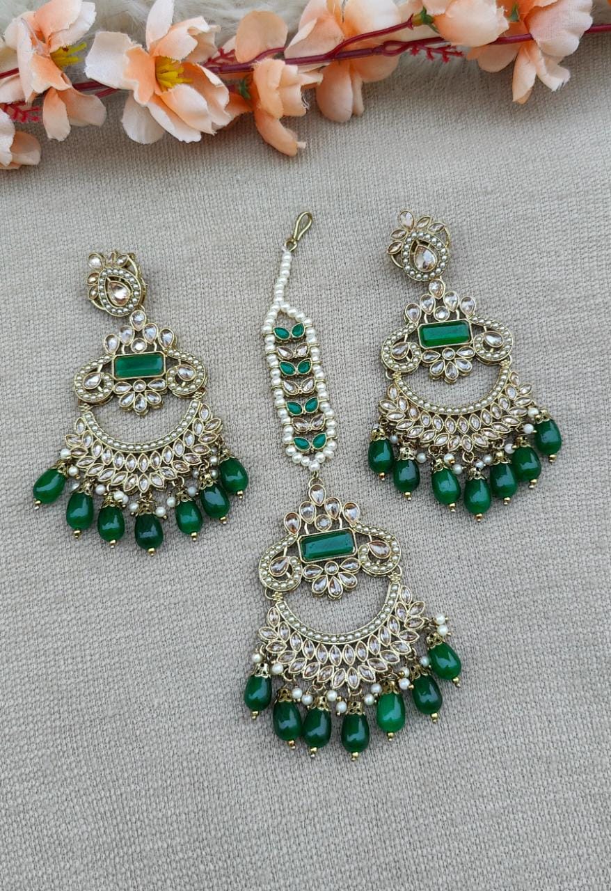 Anmol Polki Earrings Tikka