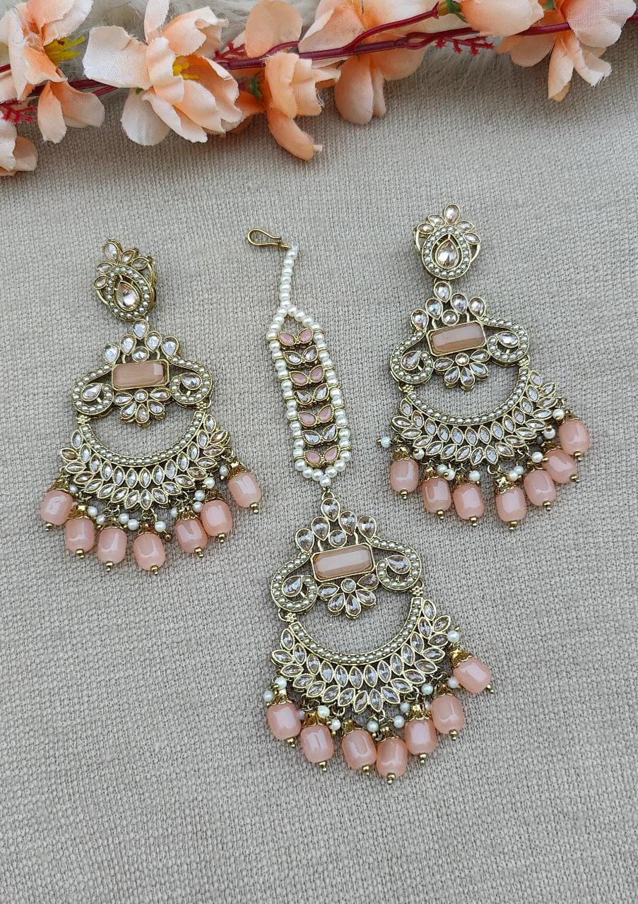 Anmol Polki Earrings Tikka