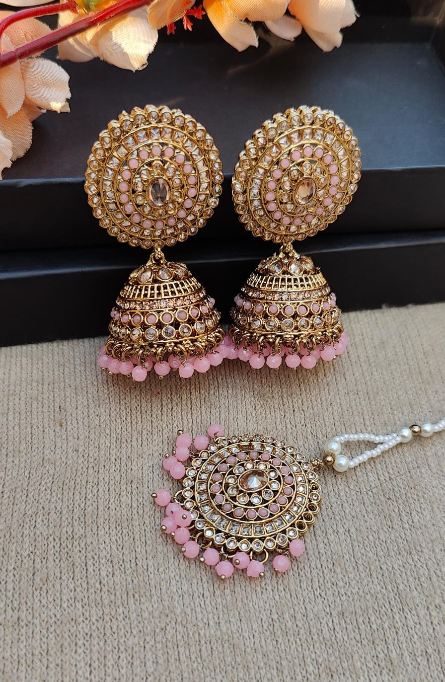 Ginni Polki Jhumki Tikka