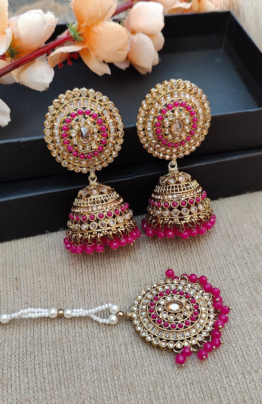 Ginni Polki Jhumki Tikka