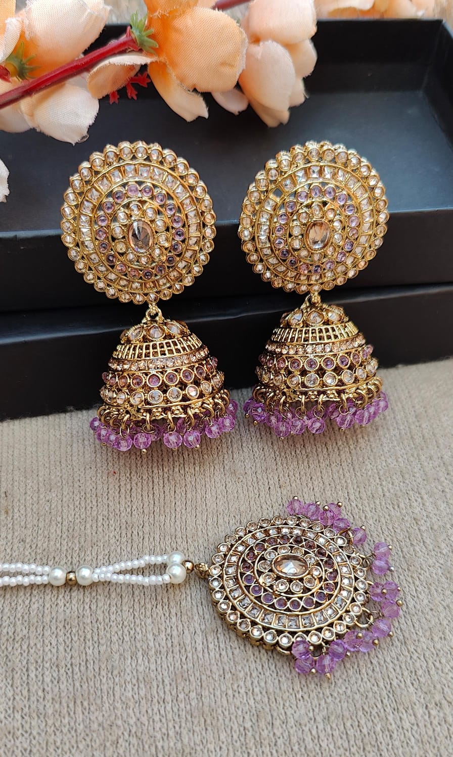 Ginni Polki Jhumki Tikka