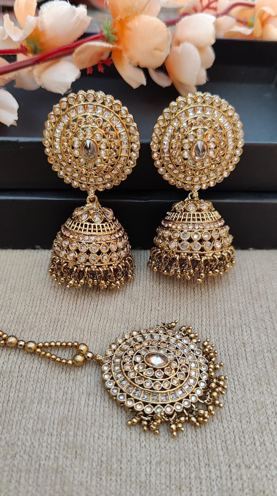 Ginni Polki Jhumki Tikka