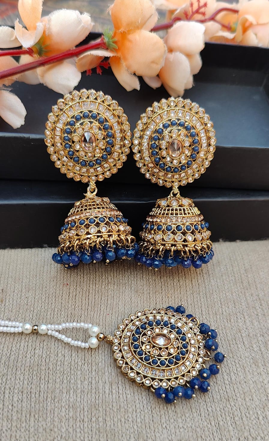 Ginni Polki Jhumki Tikka