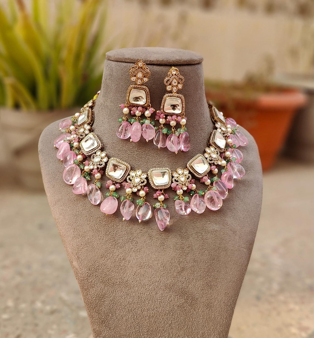 Veronica Polki Kundan Necklace Set