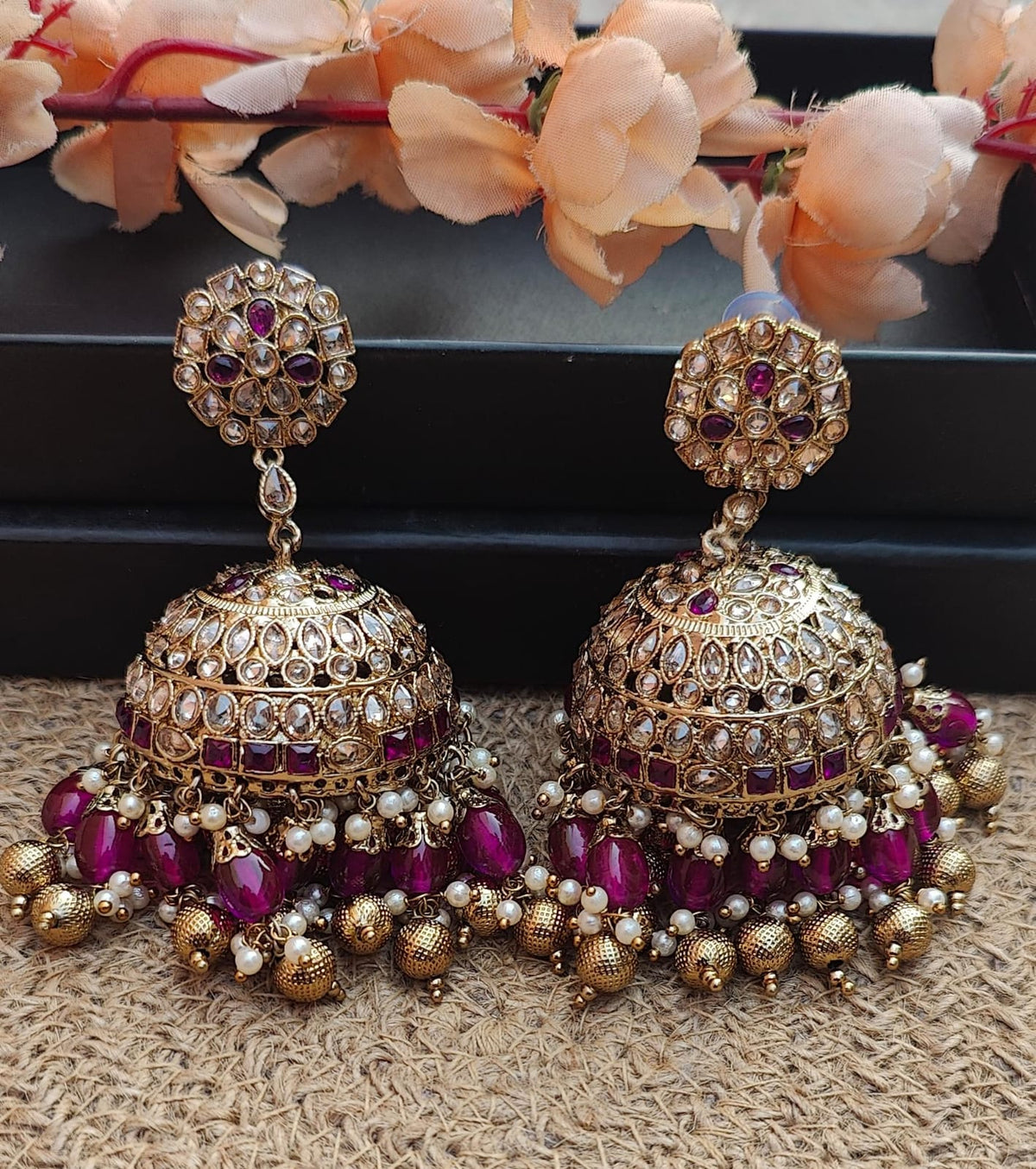 Navreet Polki Jhumkis