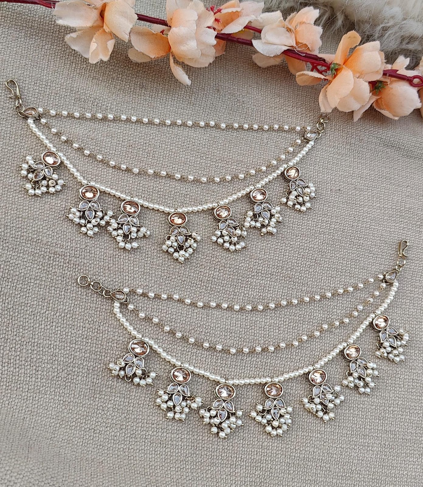 Heeba Polki Earchains/Saharey