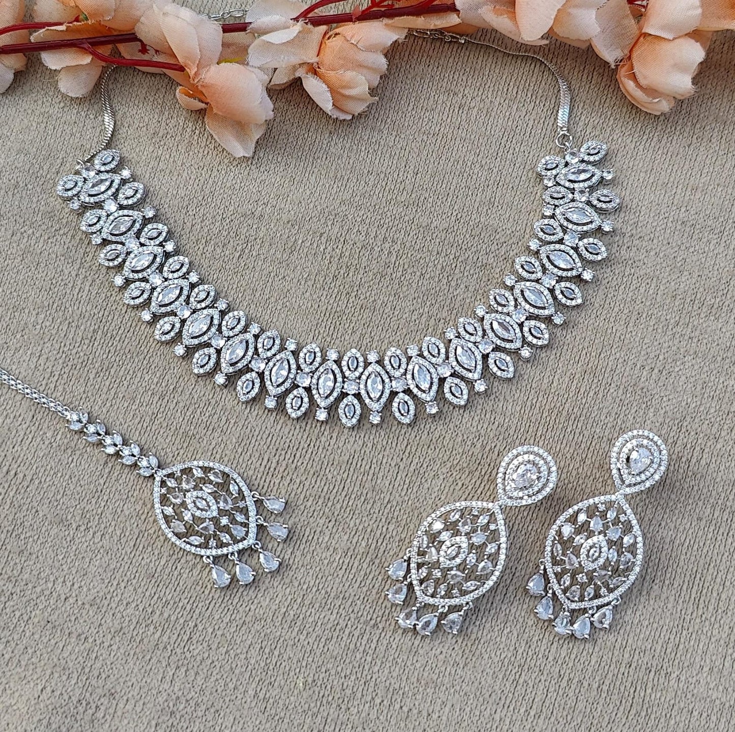 Arpita AD/CZ Necklace Set