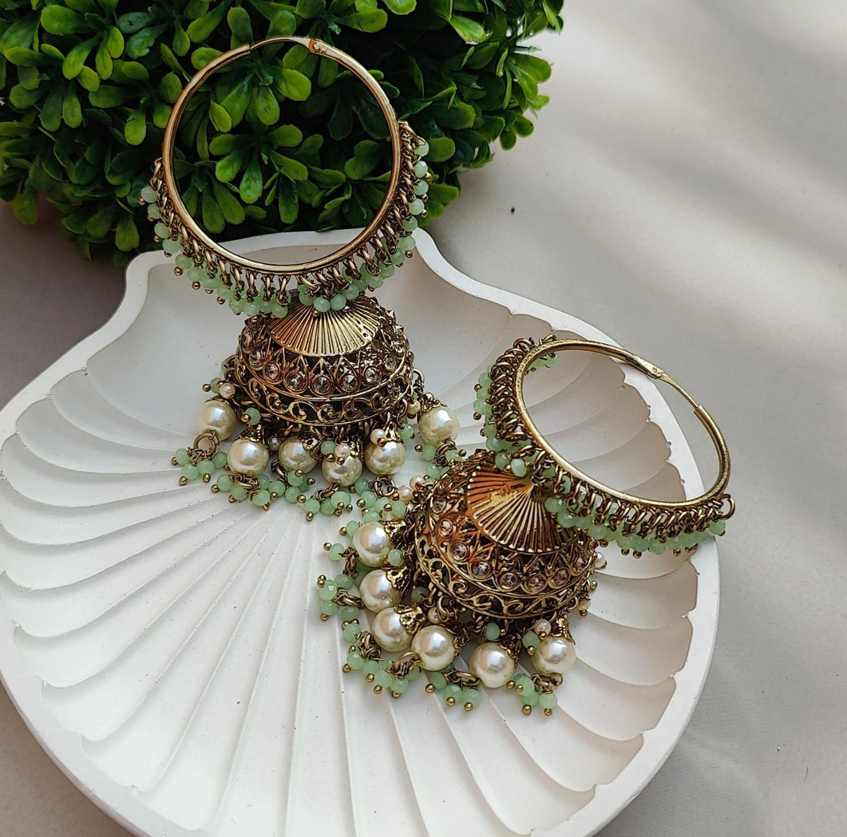 Manu Polki Bali Earrings