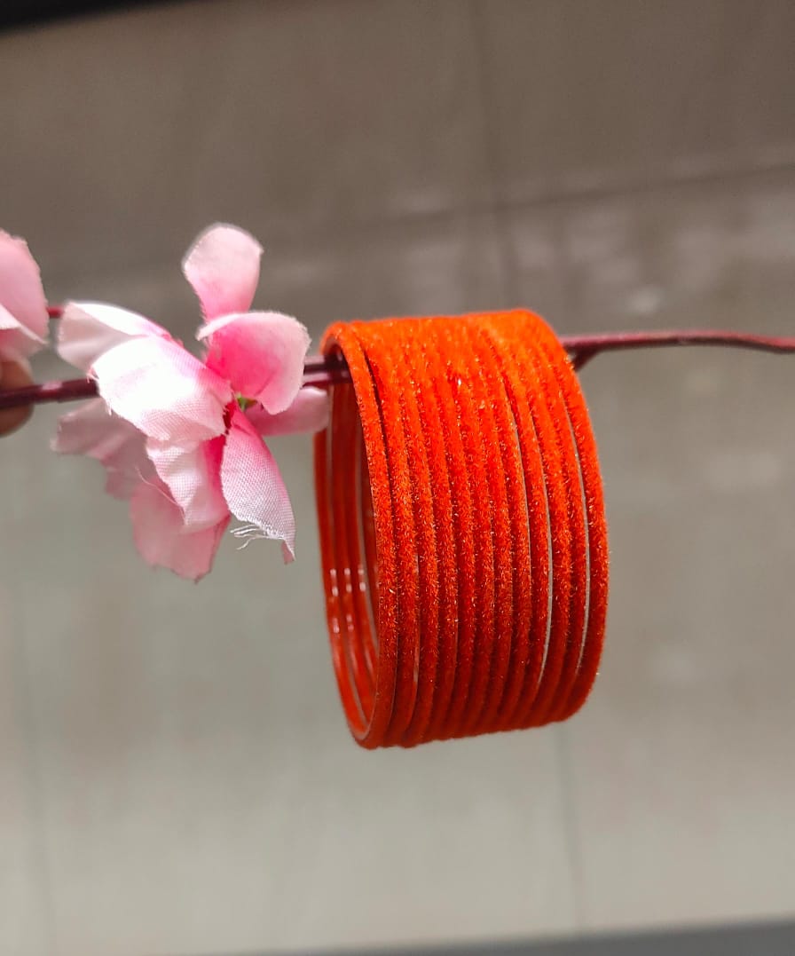 Velvet Bangles (Set of 12)