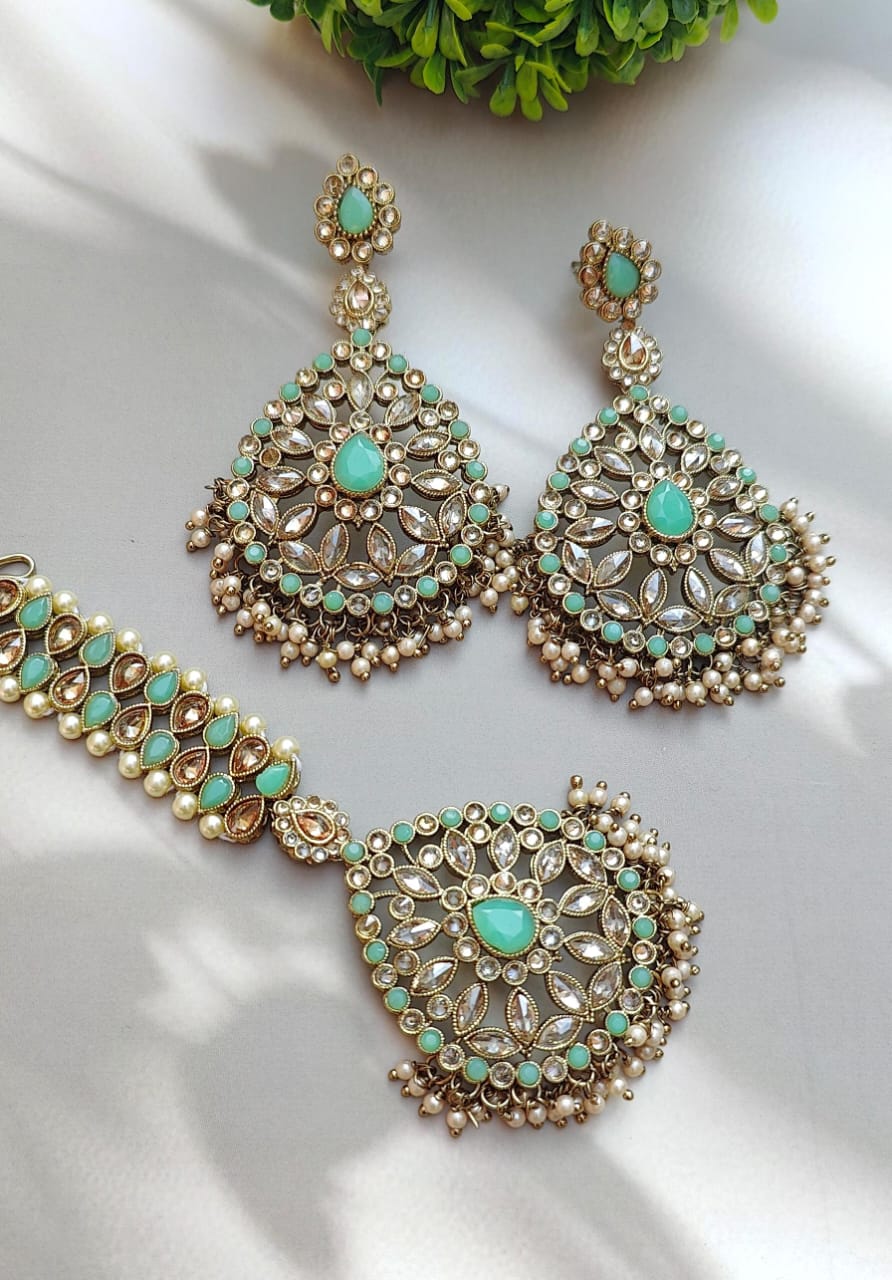 Kumud Polki Earrings Tikka