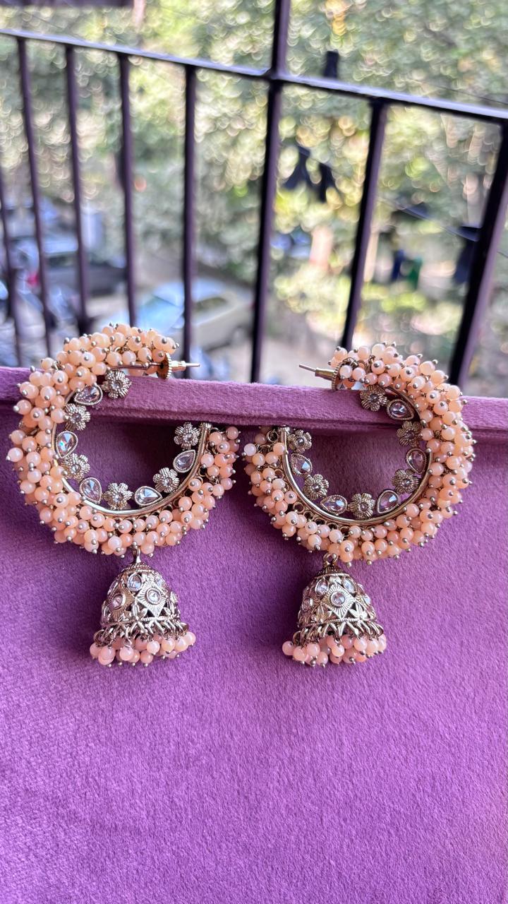 Simi Oversized Polki Earrings