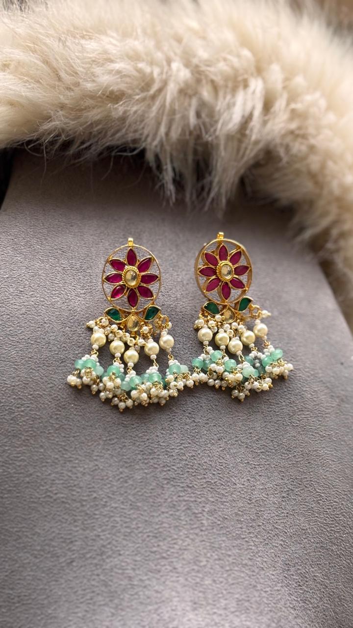 Deepali Pachi Kundan Choker Set (Multi)