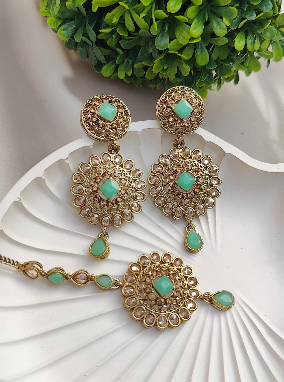 Sujal Polki Earrings Tikka