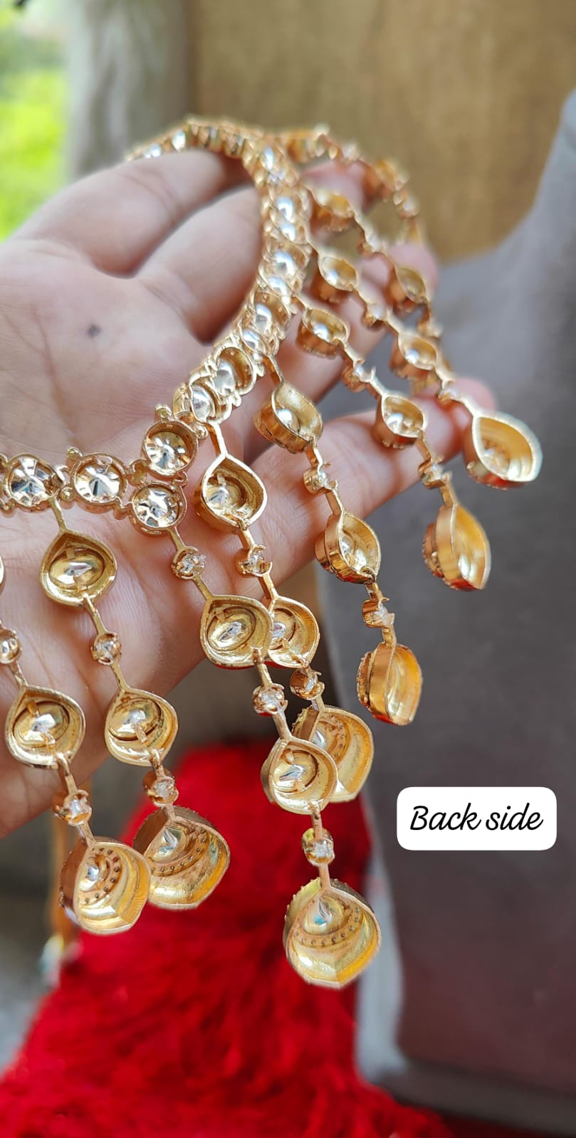 Suruchi Moissanite Waterfall Choker