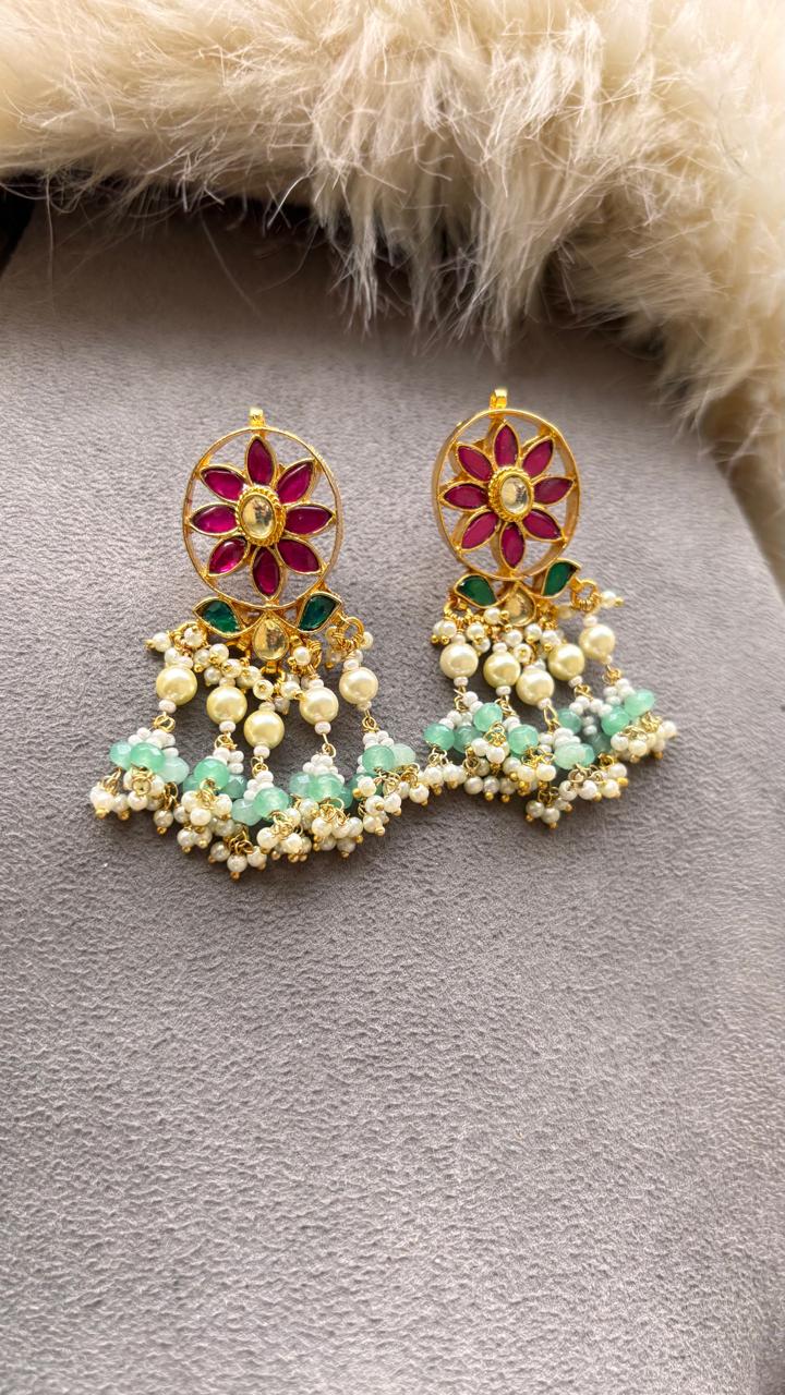 Deepali Pachi Kundan Choker Set (Multi)
