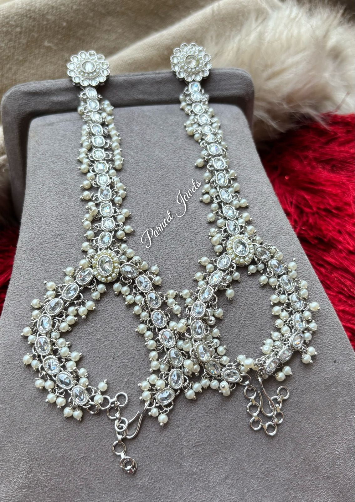 Shabana Polki Hathphool (Silver)