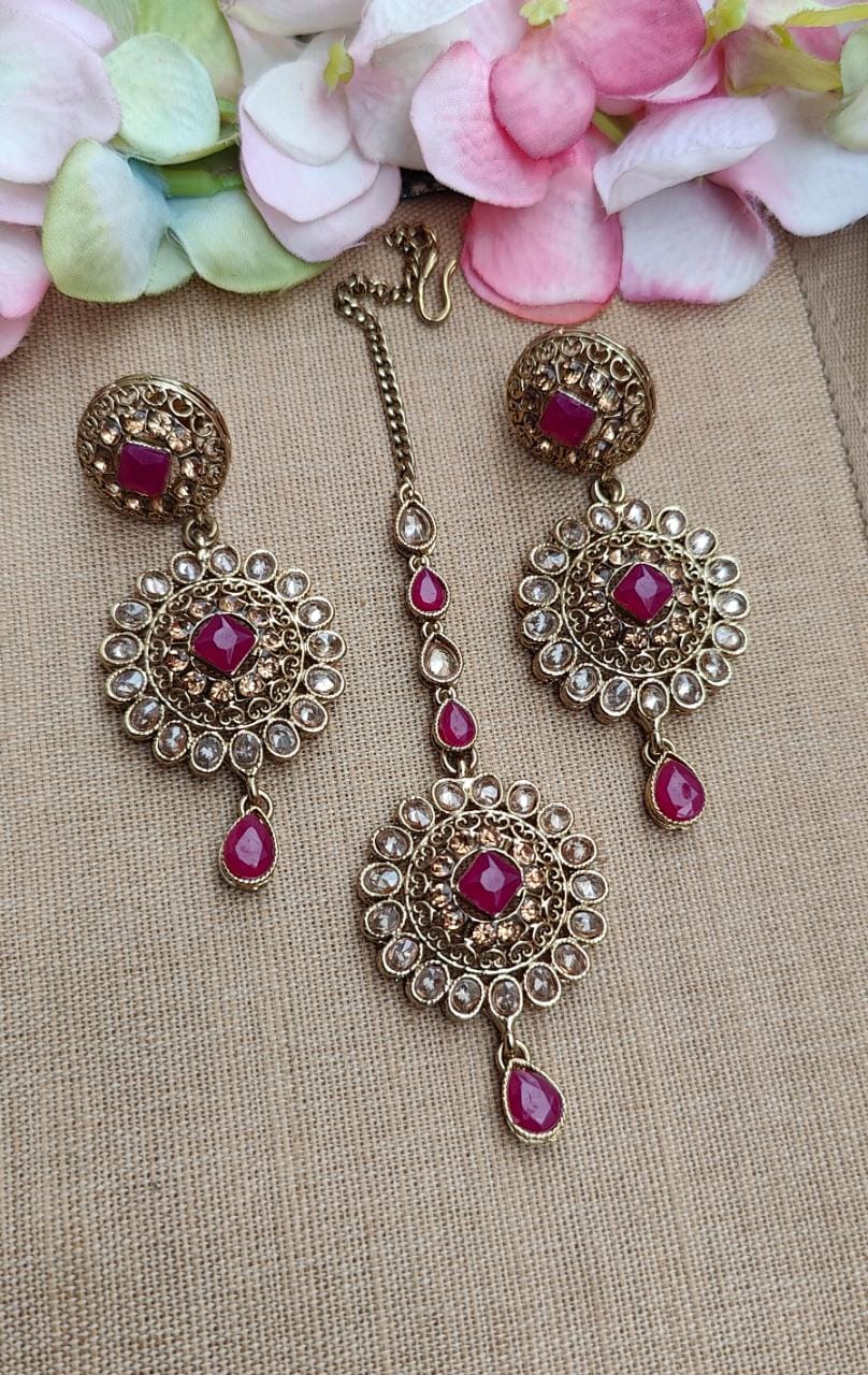Sujal Polki Earrings Tikka