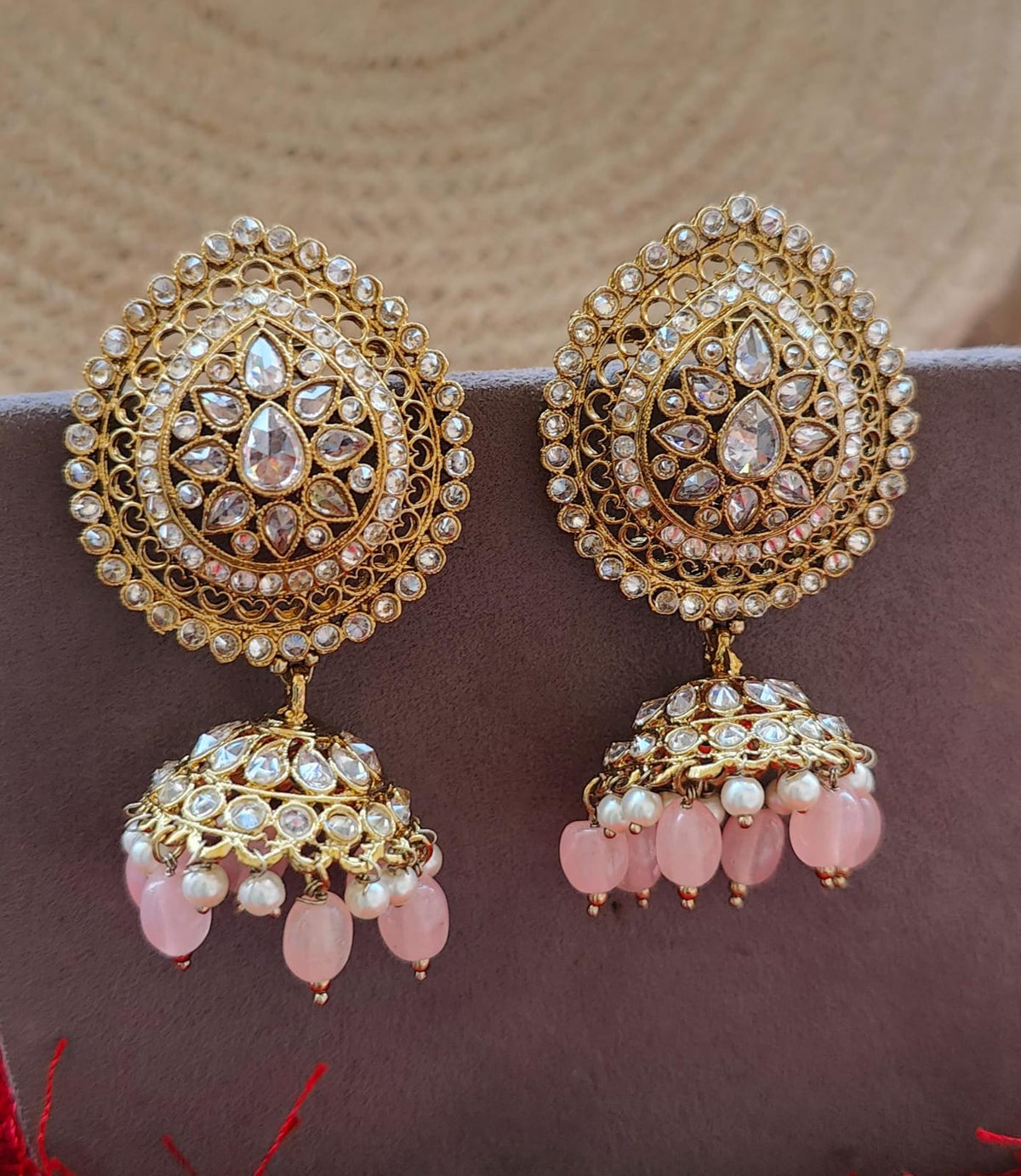 Anibha Big Polki Jhumkas