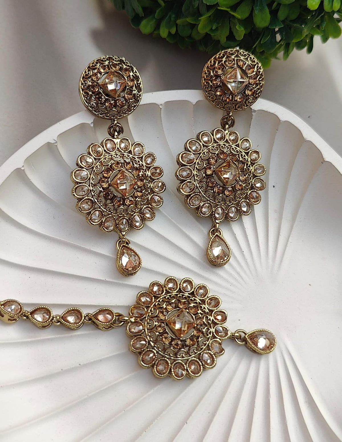 Sujal Polki Earrings Tikka