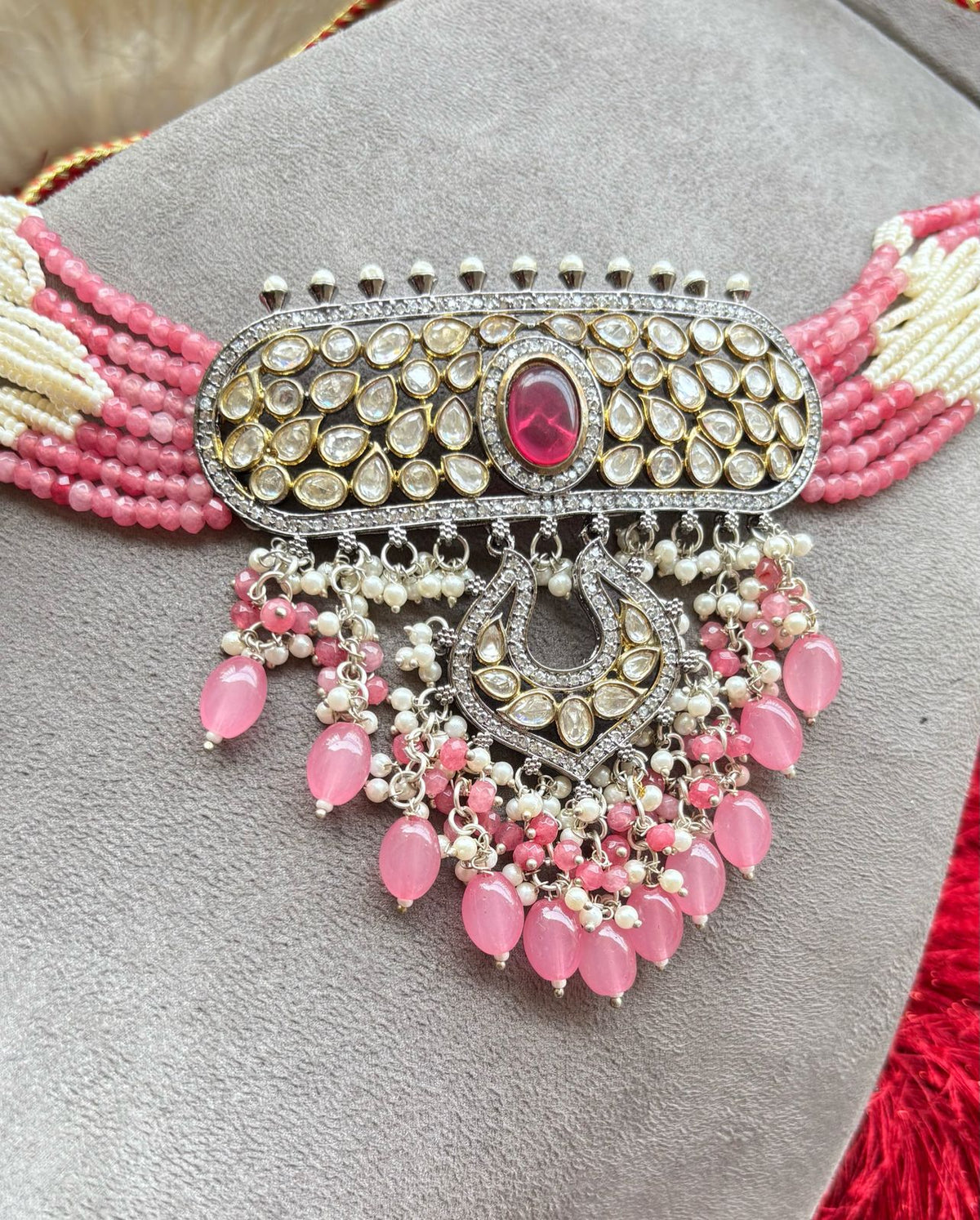 Aashiny Kundan Beaded Choker