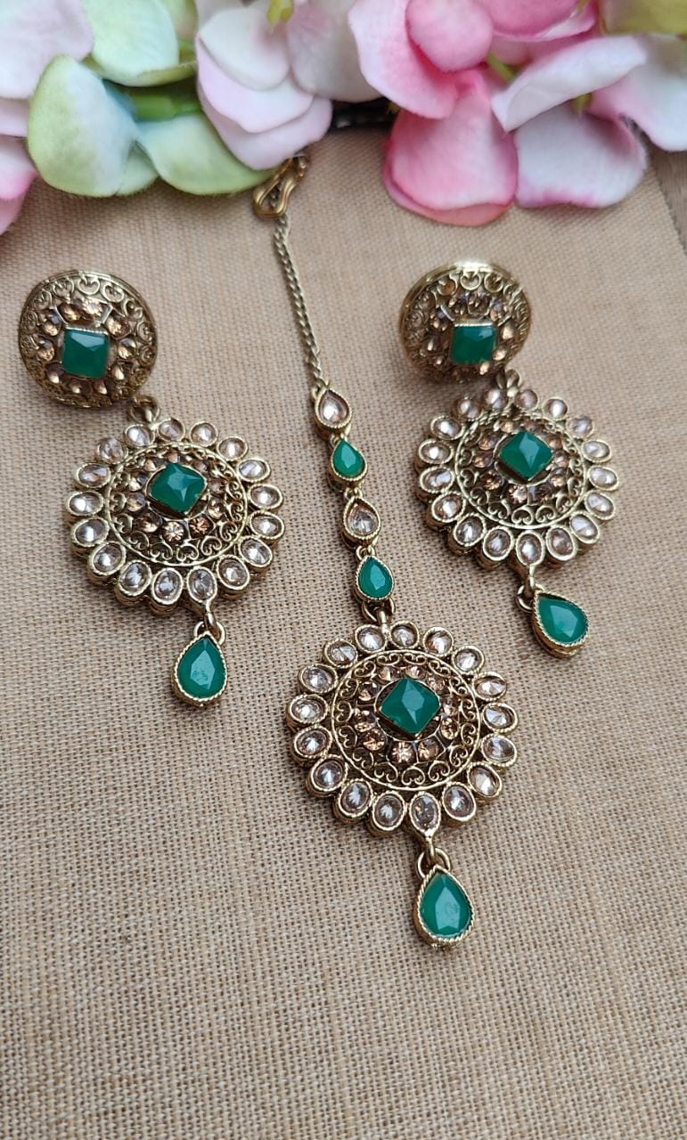 Sujal Polki Earrings Tikka
