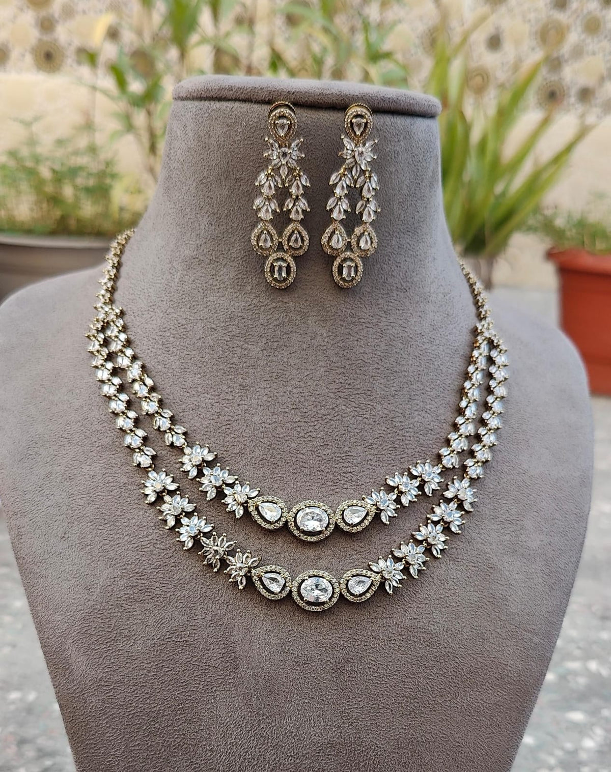 Femina AD/CZ Necklace Set