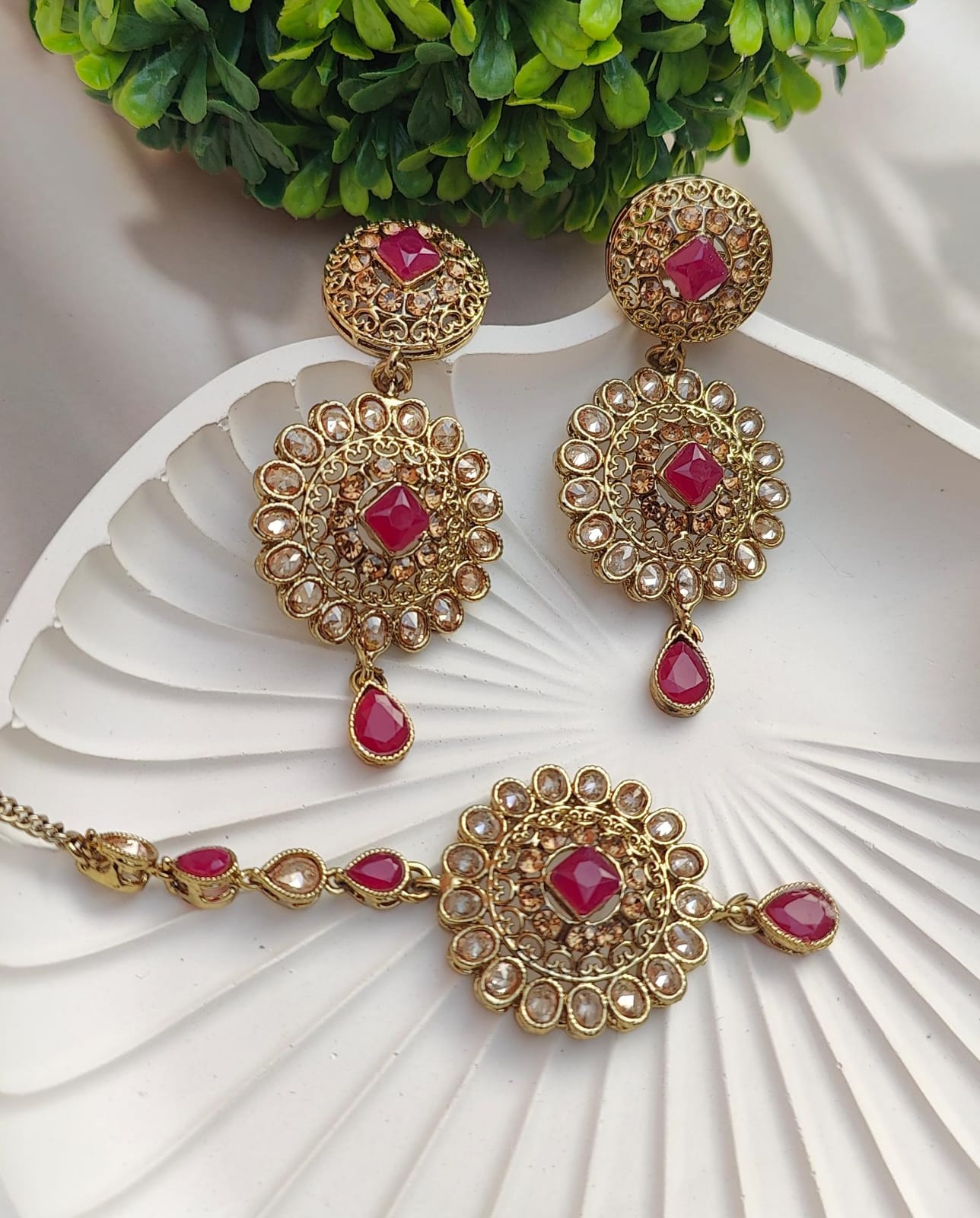 Sujal Polki Earrings Tikka