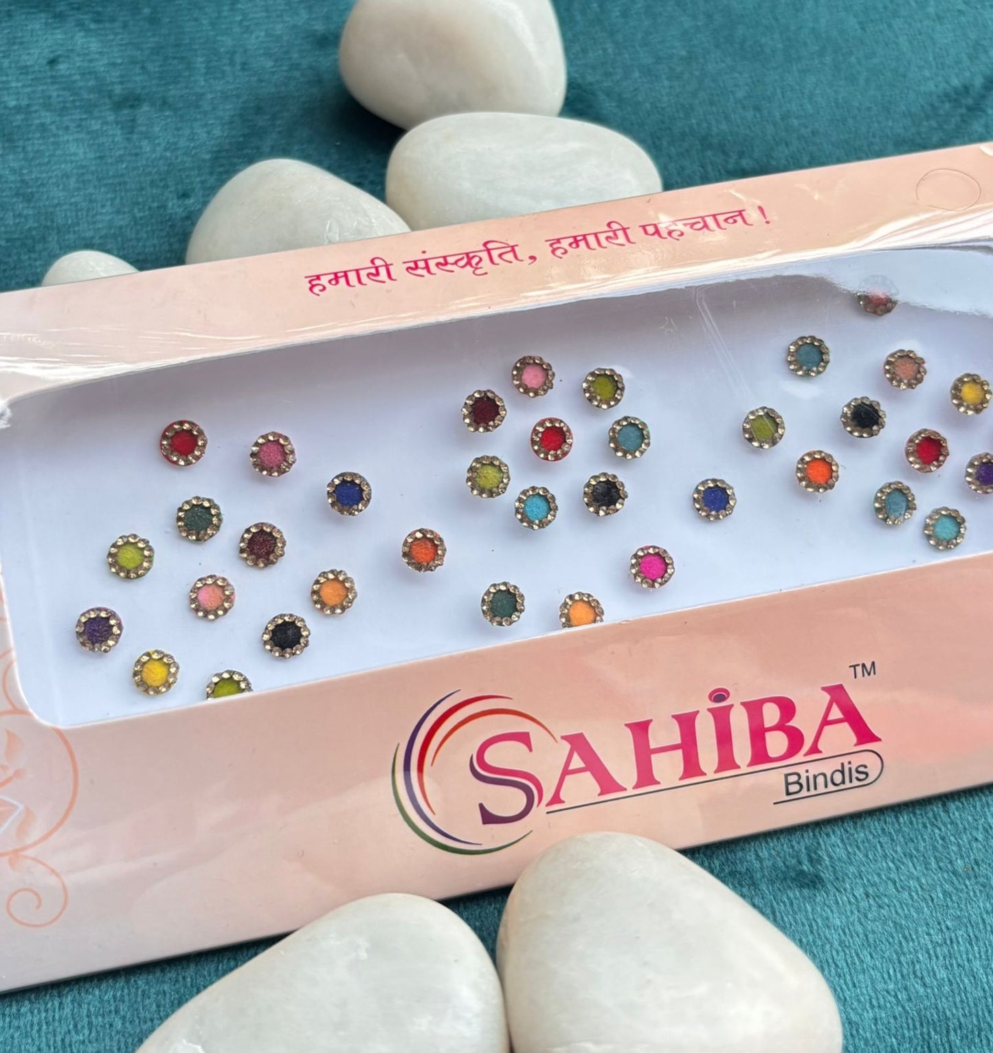 Round Velvet Bindi (Small) Card