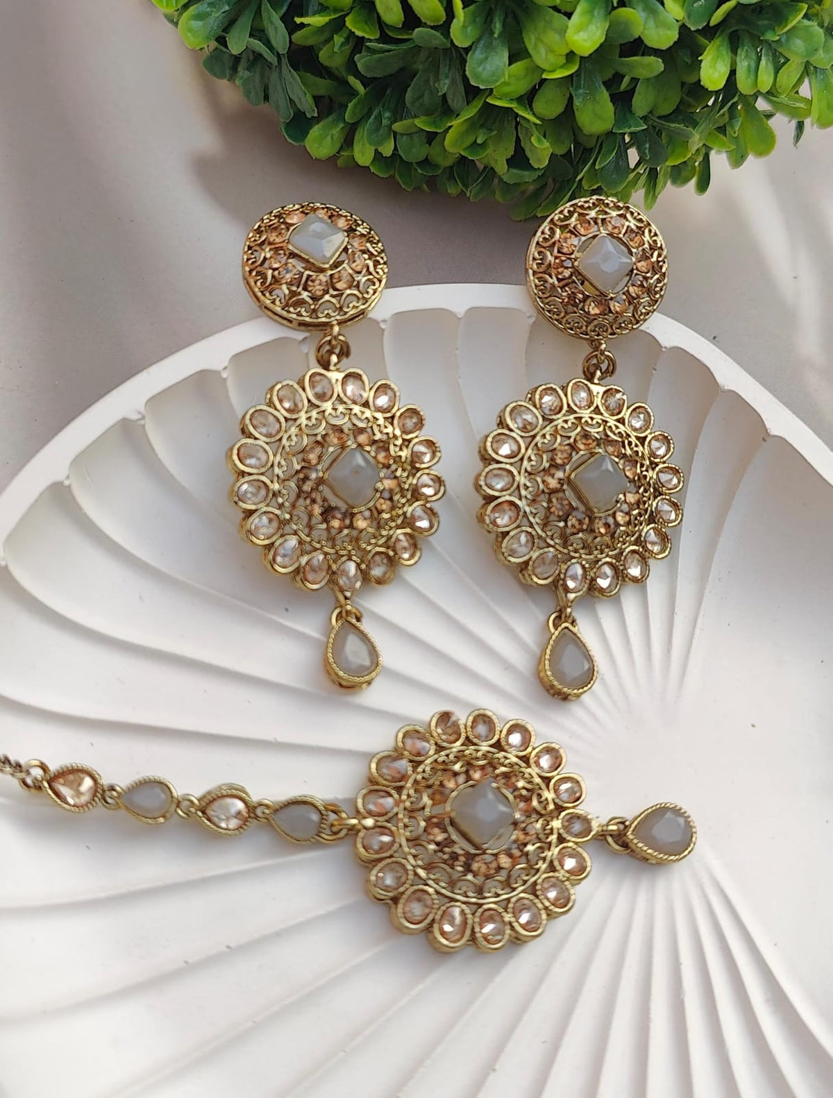Sujal Polki Earrings Tikka