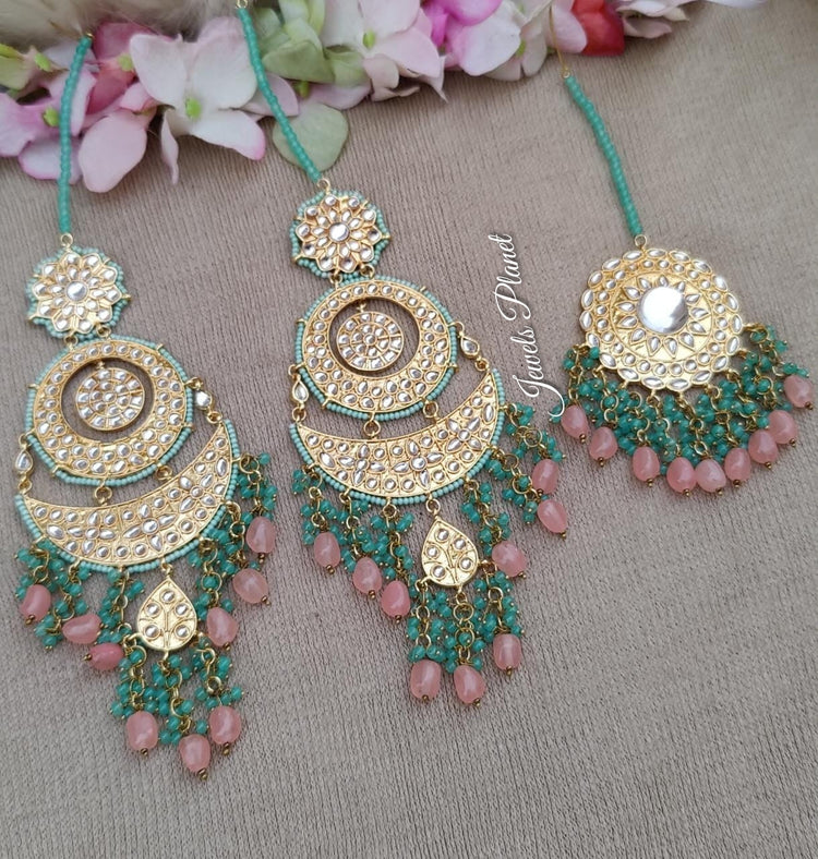 Kundan Earrings Tikka