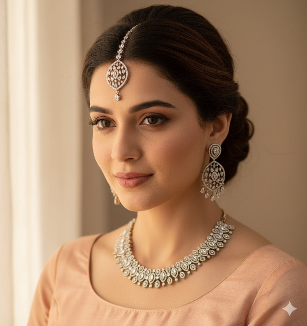 Arpita AD/CZ Necklace Set