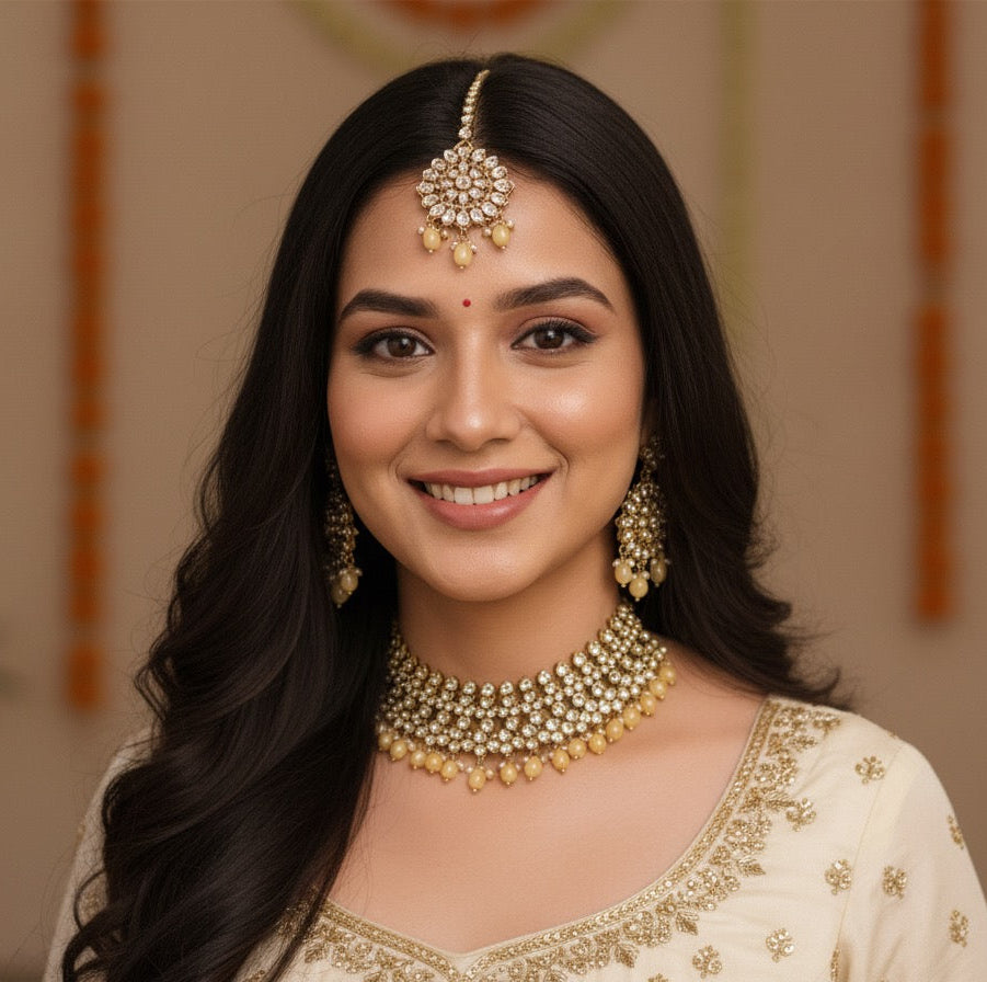 Shifa Polki Choker Set