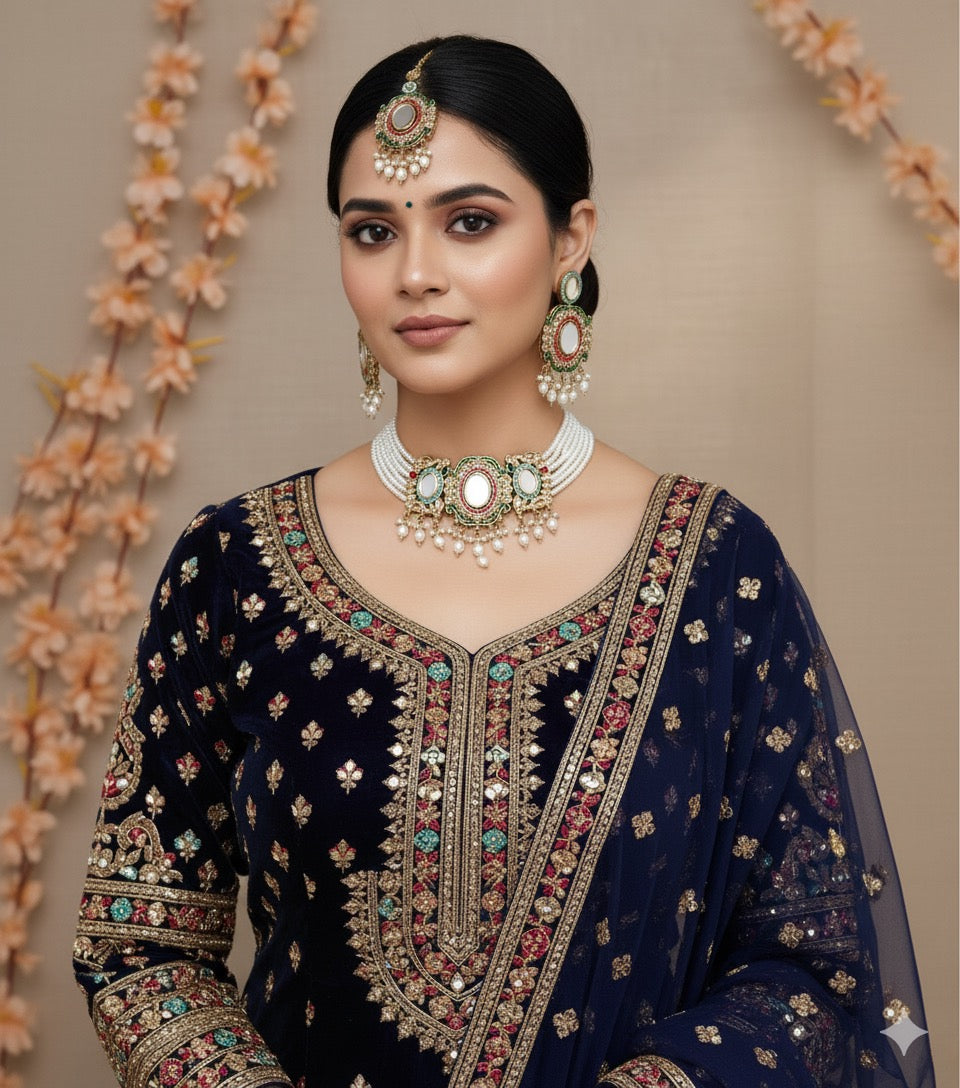 Devika Mirror Choker Set