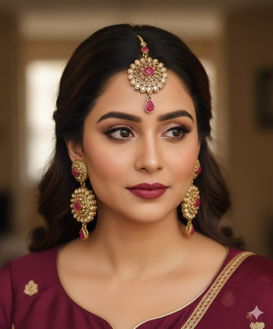 Sujal Polki Earrings Tikka