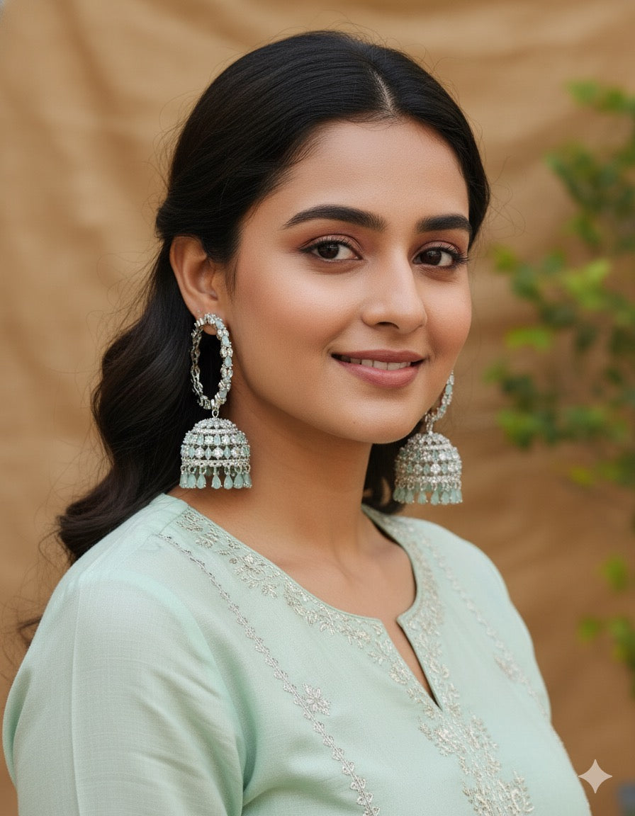Saavi AD Oversized Balis Earrings